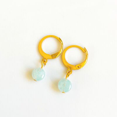 Boucles d'oreilles Mini Moon Bleu