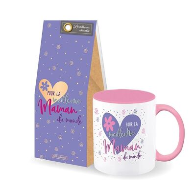 Mother's Day - Set mom cup + chocolate lentils “Best Mom”
