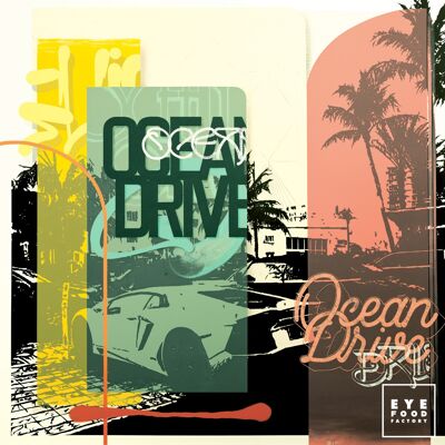 OCEAN DRIVE - 100X100 CM