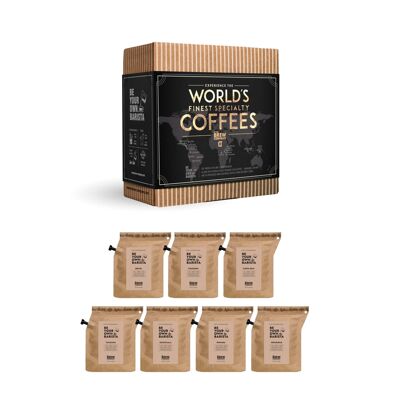 SCATOLA REGALO CAFFE' SPECIALITA' PIU' FINE DEL MONDO 7 pz