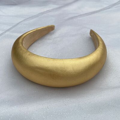 Gold Headband Gold Hair Band Padded Alice Band