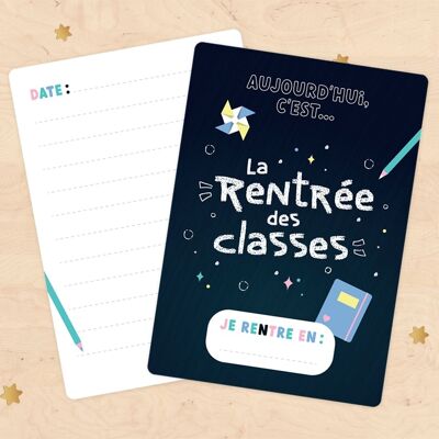 Carte étape pour photo souvenir 1er jour d’école – Rentrée des classes