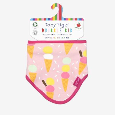 Organic baby towel with ice cream allover
