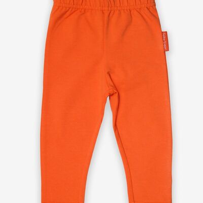 Organic basic leggings in orange
