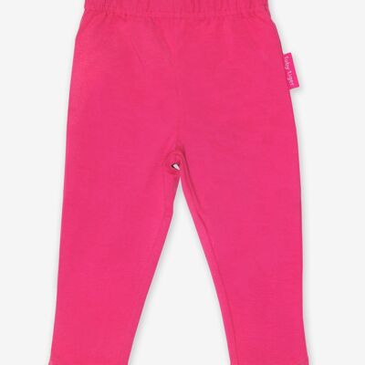 Organic basic leggings in pink
