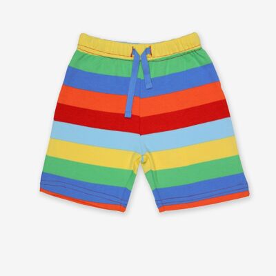 Shorts aus Bio Baumwolle, bunt gestreift