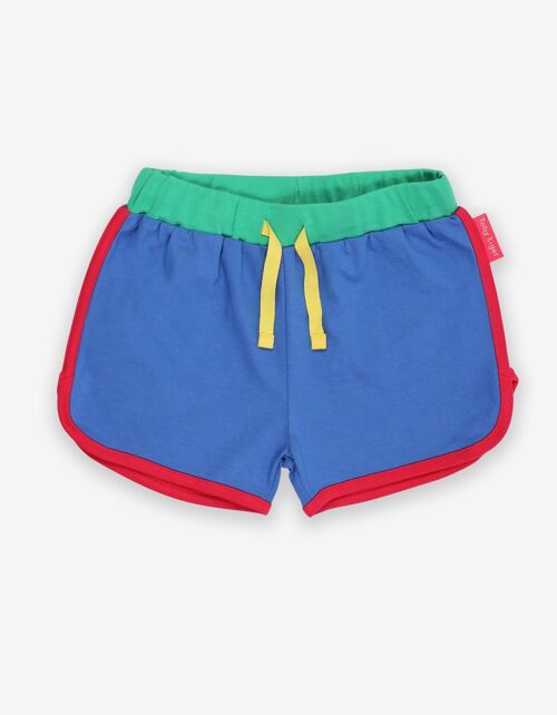 Jogging Shorts aus Bio Baumwolle in Blau