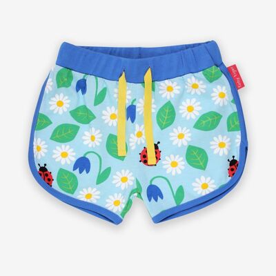 Jogging shorts made from organic cotton with a ladybug print