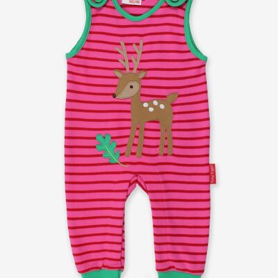 Onesie made from organic cotton with fawn appliqué