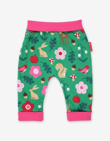 Pantalon bébé imprimé forêt en coton biologique 2