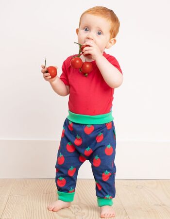 Pantalon bébé, imprimé tomate, coton biologique 2