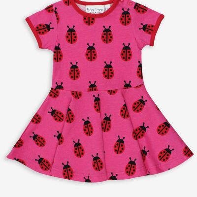 Organic Ladybird Print Skater Dress