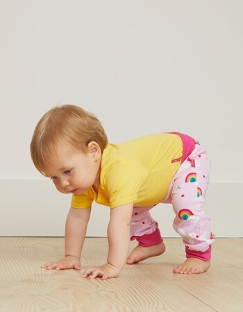 Pantalon bébé, imprimé pigeon, coton bio 3