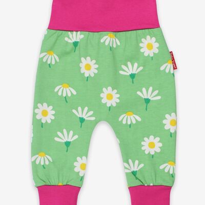 Baby trousers, daisy print, organic cotton