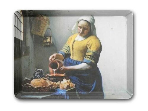 Plateau de service midi (27 x 20 cm), Laitière, Vermeer