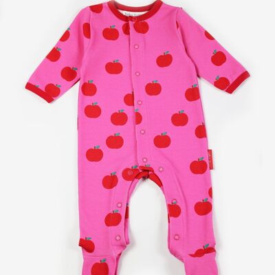Pyjama en coton bio motif pomme