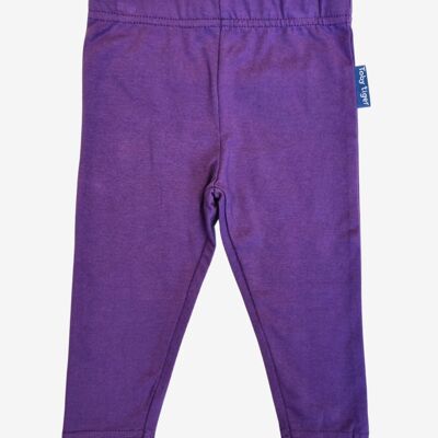 Organic basic leggings in purple