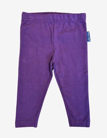 Legging basique bio violet