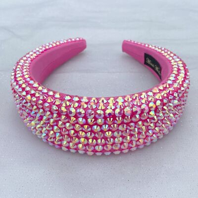 Diadema de festival Banda para el cabello rosa brillante