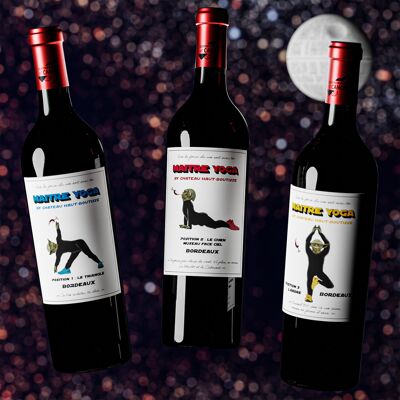 Set di 3 bottiglie di Maitre Yoga 2020 - Bordeaux