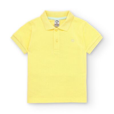 Boy's yellow polo shirt COLASIK