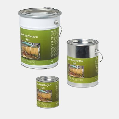 Bambus-Pflegeöl hell - Hochwertiges Ölharz für Zäune, Rohre & Terrassendielen