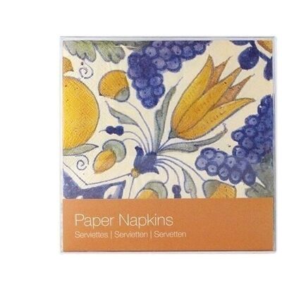 Paper Napkins, Tulip Tile Polychrome