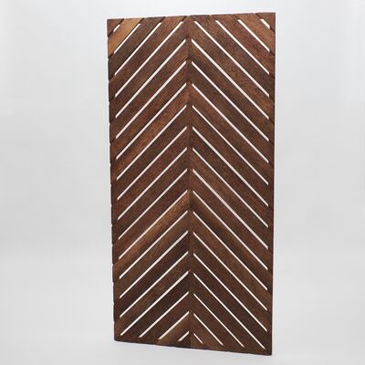 Privacy screen made of coconut wood / herringbone optics