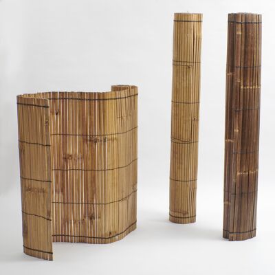 Screen made of bamboo slats