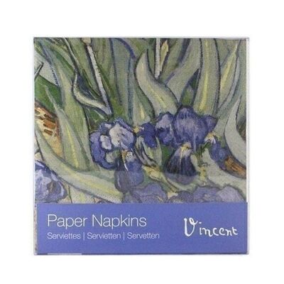 Paper Napkins, Irisses, Van Gogh