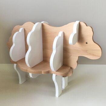 Augustin Le Mouton - Bibliothèque En Bois Pour Enfant - Blanc 4