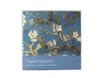Serviettes en papier, Fleur d'amandier, Van Gogh 1