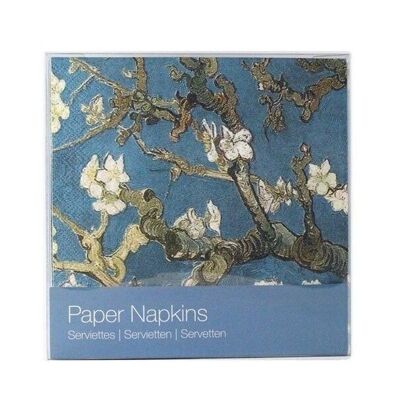 Serviettes en papier, Fleur d'amandier, Van Gogh