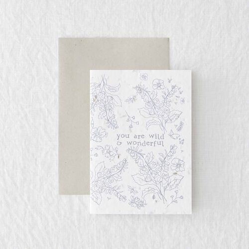 Wild & Wonderful - Plantable Wildflower Greeting Card