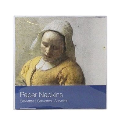 Papierservietten, Milchmädchen, Vermeer