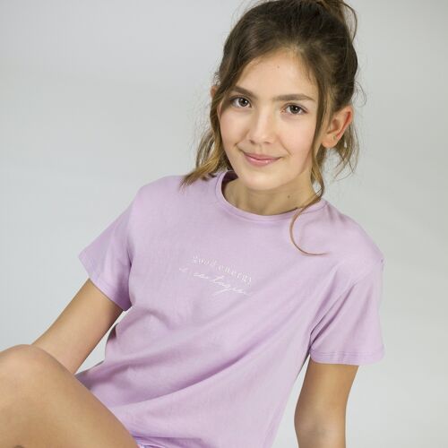 Girl's violet T-shirt CALGADA