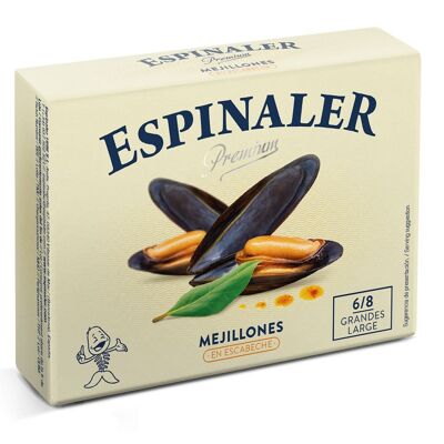 Mejillones en escabeche ESPINALER PREMIUM RR-125 6/8