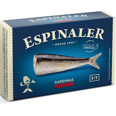 Sardines in Tomato Sauce ESPINALER RR-125 3/5 pieces