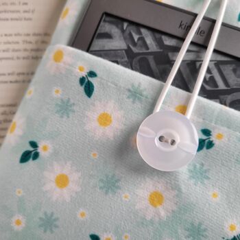 Daisy Book Sleeve avec poche, couverture de livre rembourrée pour les amateurs de livres 5
