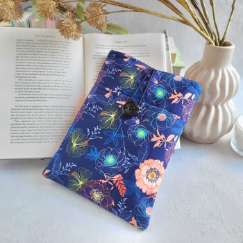 Pochette de livre florale avec poche, couverture de livre pour cadeau livresque 10