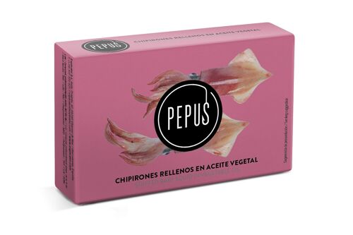 Chipirones Rellenos en Aceite Vegetal PEPUS OL-120