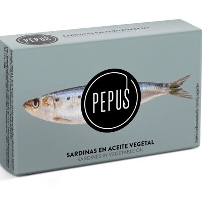 Sardines Huile Végétale PUPUS RR-125