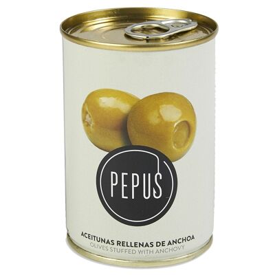 Olives Farcies aux Anchois PEPUS 280 grammes