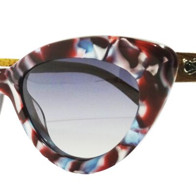 SUNGLASSES 217 -AGATE - RED MOTHER-OF-PEARL - BLACK