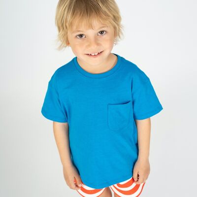 T-shirt blu da bambino COCOPERA