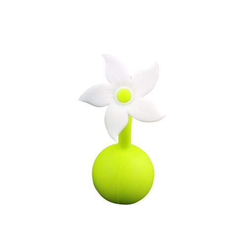 Silicone Breast Pump Flower Stopper-White