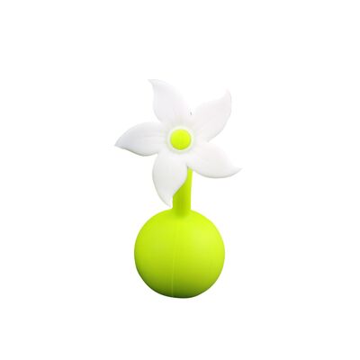 Tire-lait en silicone Flower Stopper-Blanc