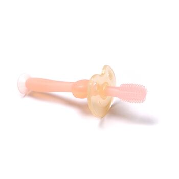 Brosse à dents en silicone 360° - Rose 1