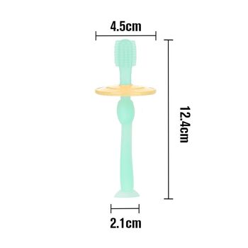 Brosse à dents en silicone 360° - Rose 7