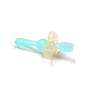 Brosse à dents en silicone 360°-Bleu 1